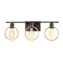 Bathroom Fixtures Three Lights by Justice Designs ( 102 | NSH-8903-MBBR Volta ) 