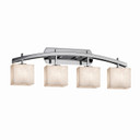 Bathroom Fixtures Four Lights by Justice Designs ( 102 | CLD-8594-55-CROM-LED4-2800 Clouds ) 