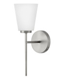 Sconces Single Glass by Lark ( 531 | 85420BN Bri ) 