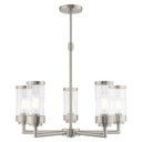Mid. Chandeliers Glass Up by Livex Lighting ( 107 | 40475-91 Hillcrest ) 