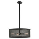 Pendants Drum Shade by Livex Lighting ( 107 | 46214-04 Industro ) 
