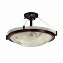 Semi-Flush Mts. Bowl Style by Justice Designs ( 102 | FAL-9684-35-DBRZ LumenAria ) 