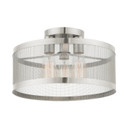 Semi-Flush Mts. Drum Shade by Livex Lighting ( 107 | 46218-91 Industro ) 