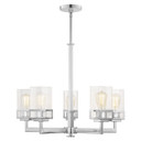 Mid. Chandeliers Glass Up by Livex Lighting ( 107 | 40595-05 Harding ) 
