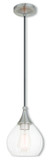 Mini Pendants Glass Down by Livex Lighting ( 107 | 40601-91 Hand Blown Art Glass Mini Pendants ) 