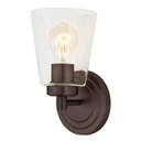 Sconces Single Glass by JVI Designs ( 261 | 461-08 Wilshire ) 