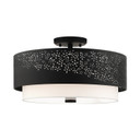 Semi-Flush Mts. Drum Shade by Livex Lighting ( 107 | 46269-04 Noria ) 