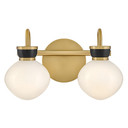 Bathroom Fixtures Two Lights by Lark ( 531 | 85592LCB-BK Lucy ) 