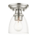 Flush Mounts Glass Down by Livex Lighting ( 107 | 46331-91 Montgomery ) 