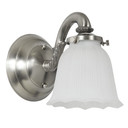 Sconces Single Glass by JVI Designs ( 261 | 843-17 Traditional Brass ) 