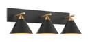 Bathroom Fixtures Three Lights by Matteo Lighting ( 423 | S10603MB Bliss ) 