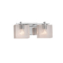 Bathroom Fixtures Two Lights by Justice Designs ( 102 | FSN-8442-55-SEED-CROM-LED2-1400 Fusion ) 