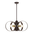 Mid. Chandeliers Metal Shade by Livex Lighting ( 107 | 46425-07 Modesto ) 