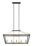 Linear/Island 4 Light + by Matteo Lighting ( 423 | C67005BKAG Mavonshire ) 