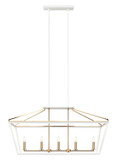 Linear/Island 4 Light + by Matteo Lighting ( 423 | C67005WHAG Mavonshire ) 