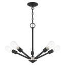Mid. Chandeliers Geometric/Linear by Livex Lighting ( 107 | 51155-04 Prague ) 