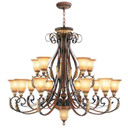 Large Chandeliers Glass Shade by Livex Lighting ( 107 | 8568-63 Villa Verona ) 