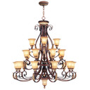 Large Chandeliers Glass Shade by Livex Lighting ( 107 | 8569-63 Villa Verona ) 