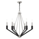 Mid. Chandeliers Candle by Livex Lighting ( 107 | 51166-91 Beckett ) 