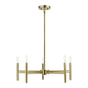 Mid. Chandeliers Candle by Livex Lighting ( 107 | 51175-01 Copenhagen ) 