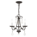 Mini Chandeliers Candle by Livex Lighting ( 107 | 40873-92 Daphne ) 