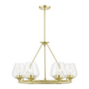 Mid. Chandeliers Glass Up by Livex Lighting ( 107 | 46726-12 Willow ) 