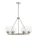 Mid. Chandeliers Glass Up by Livex Lighting ( 107 | 46726-91 Willow ) 