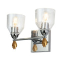 Sconces Double Glass by Lucas + McKearn ( 175 | BB1000PC-2-F1G Felice ) 
