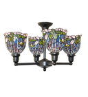 Semi-Flush Mts. Multi-port/Cluster by Meyda Tiffany ( 57 | 262834 Tiffany Flowering Lotus ) 