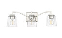 Bathroom Fixtures Three Lights by Millennium ( 59 | 24003-PN Avenna ) 