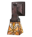 Sconces Single Glass by Meyda Tiffany ( 57 | 24276 Glasgow Bungalow ) 