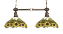 Linear/Island 2 Light Bar by Meyda Tiffany ( 57 | 65825 Wild Sunflower ) 