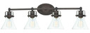 Bathroom Fixtures Four Lights by Maxim ( 16 | 26114CDOI/BUL Seafarer ) 