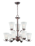 Mid. Chandeliers Glass Up by Maxim ( 16 | 12076FTOI Vital ) 