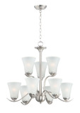 Mid. Chandeliers Glass Up by Maxim ( 16 | 12076FTSN Vital ) 