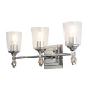 Bathroom Fixtures Three Lights by Lucas + McKearn ( 175 | BB1022PC-3-F1S Vetiver ) 