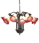 Mid. Chandeliers Glass Down by Meyda Tiffany ( 57 | 185083 Seafoam/Cranberry ) 