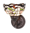 Sconces Single Glass by Meyda Tiffany ( 57 | 275645 Roseborder ) 