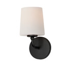 Sconces Single Glass by Maxim ( 16 | 12091SWBK Bristol ) 