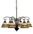 Mid. Chandeliers Glass Down by Meyda Tiffany ( 57 | 18528 Tiffany Roman ) 