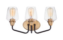Bathroom Fixtures Three Lights by Maxim ( 16 | 26122CLBZAB Goblet ) 