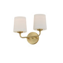 Sconces Double Glass by Maxim ( 16 | 12092SWSBR Bristol ) 