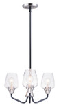 Mini Chandeliers Glass Shade by Maxim ( 16 | 26124CLBKSN Goblet ) 