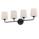 Bathroom Fixtures Four Lights by Maxim ( 16 | 12094SWBK Bristol ) 