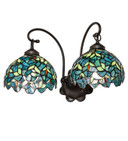 Sconces Double Glass by Meyda Tiffany ( 57 | 244821 Nightfall Wisteria ) 
