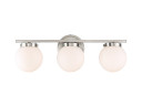 Bathroom Fixtures Three Lights by Meridian ( 446 | M80023BN Mbath ) 