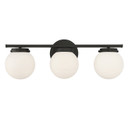 Bathroom Fixtures Three Lights by Meridian ( 446 | M80023MBK ) 