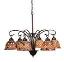 Mid. Chandeliers Glass Down by Meyda Tiffany ( 57 | 18634 Tiffany Fishscale ) 