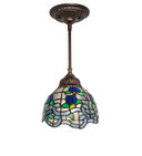 Mini Pendants Glass Down by Meyda Tiffany ( 57 | 115802 Roseborder ) 