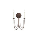 Sconces Double Candle by Maxim ( 16 | 12161CHB Plumette ) 